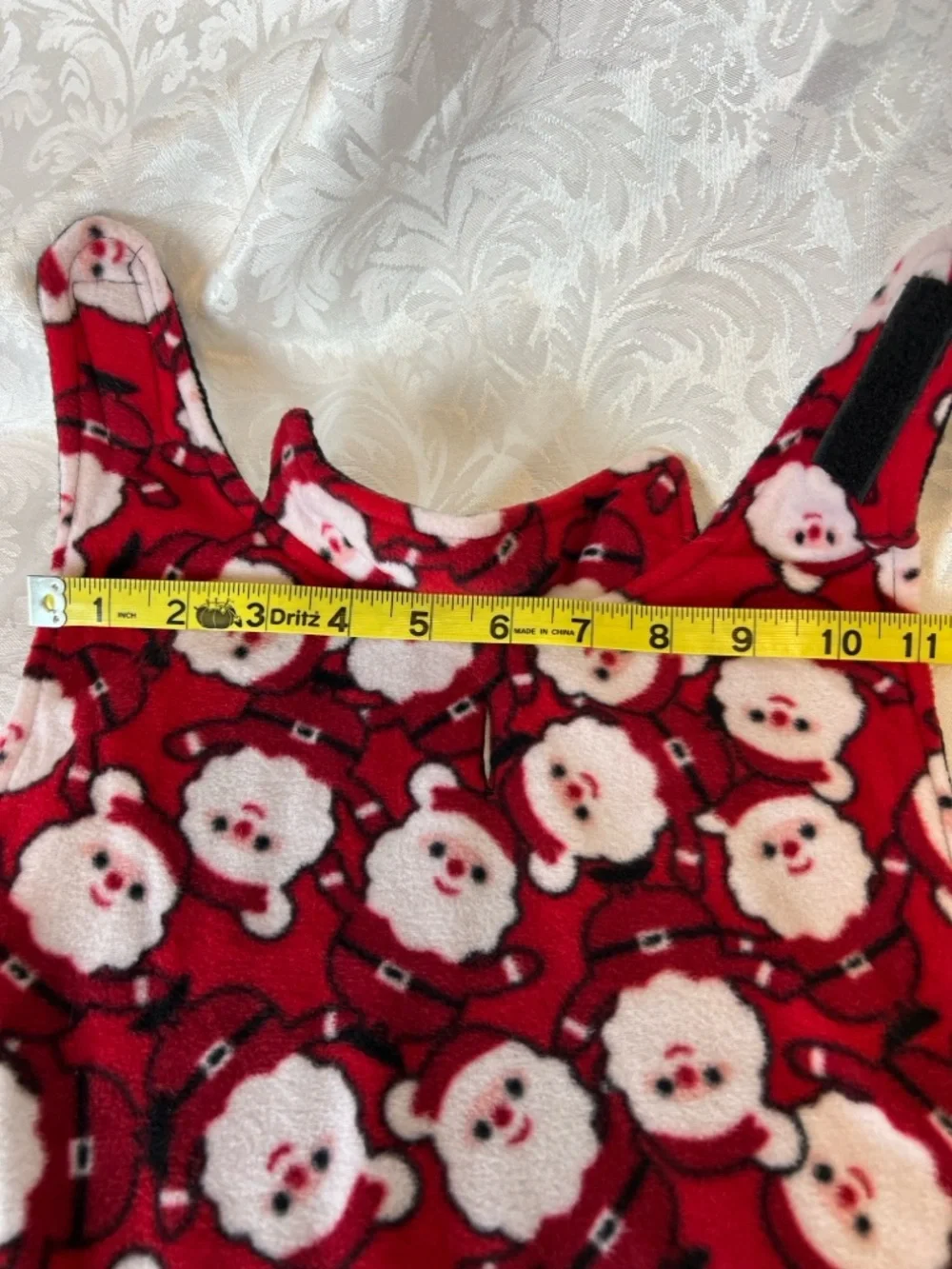 Santa Face Red Holiday Fleece Pet Vest - NWT